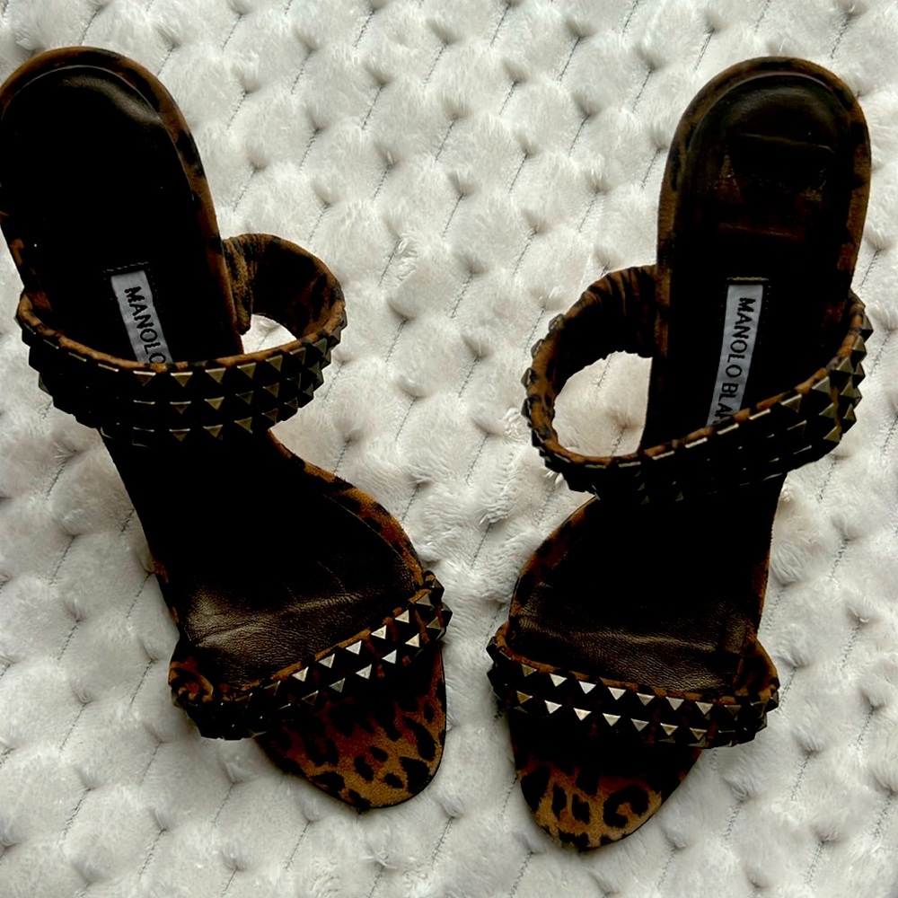 Manolo Blahnik Open Toe Shoe